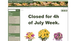 Desktop Screenshot of karlsflowers.com
